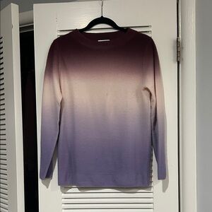 Nordstrom Purple and Cream Gradient Sweater